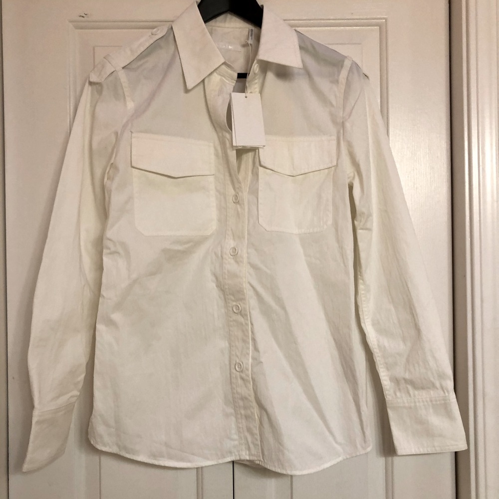 NWT Helmet Lang shirt white